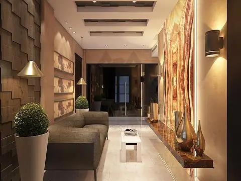 تصميم وتنفيذ ديكورات المداخل مستطيلة الشكل