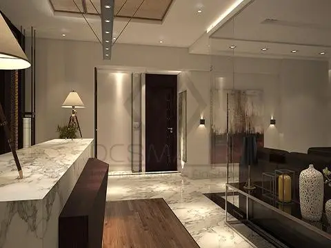 تصميم وتشطيب ريسيبشن مكاتب صغيرة