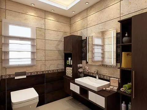 ديكورات بسيطة للحمامات الماستر