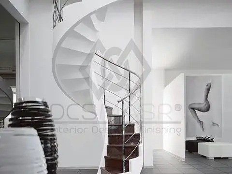 تصميمات السلالم الداخلية للمساحات الصغيرة