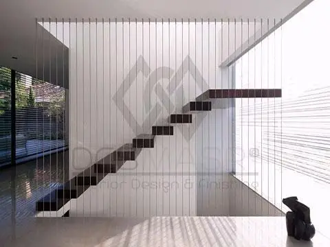 احدث ديكورات السلالم الداخلية